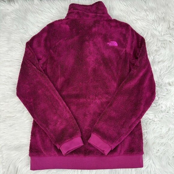 The North Face Women’s Magenta Pink Osito Teddy Full Zip Jacket S/C37 - Picture 9 of 15